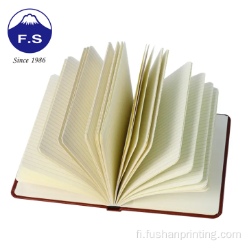 Nahkaisen sidontatyylisuunnittelija PU HardCover Notebook